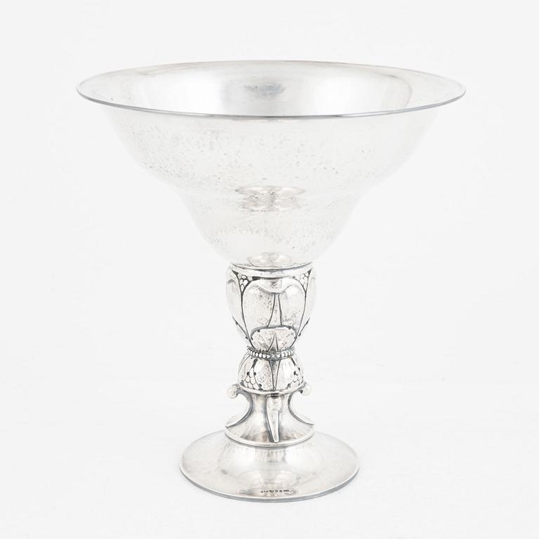 A Swedish Silver Footed Bowl, mark of GAB, Stockholm 1925.