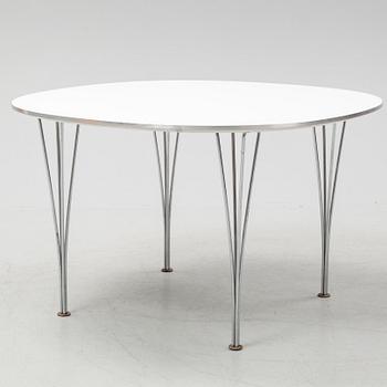 Bruno Mathsson & Piet Hein, a 'Supercirkel' dining table, Fritz Hansen.