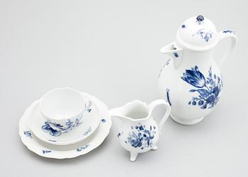 KAFFESERVIS, 14 del, porslin, Meissen.