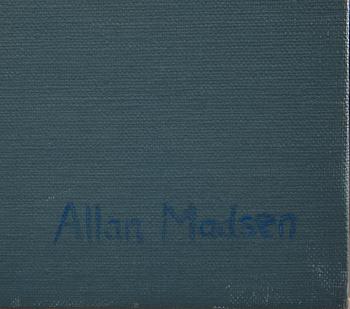 ALLAN MADSEN, OLJA PÅ DUK. SIGNERAD.