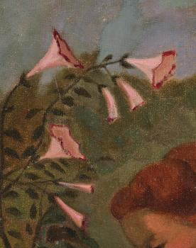 Curt Clemens, Girl by flowers.