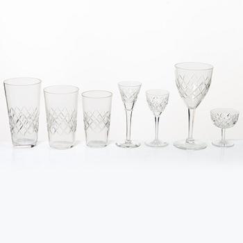 Glasservis, 58 delar, "Bror", Kosta.