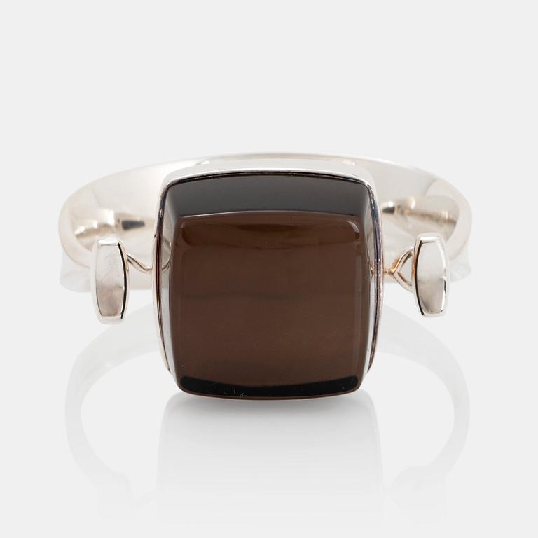 Vivianna Torun Bülow-Hübe, a sterling and qvartz bangle, Georg Jensen, Denmark, design nr 203B.