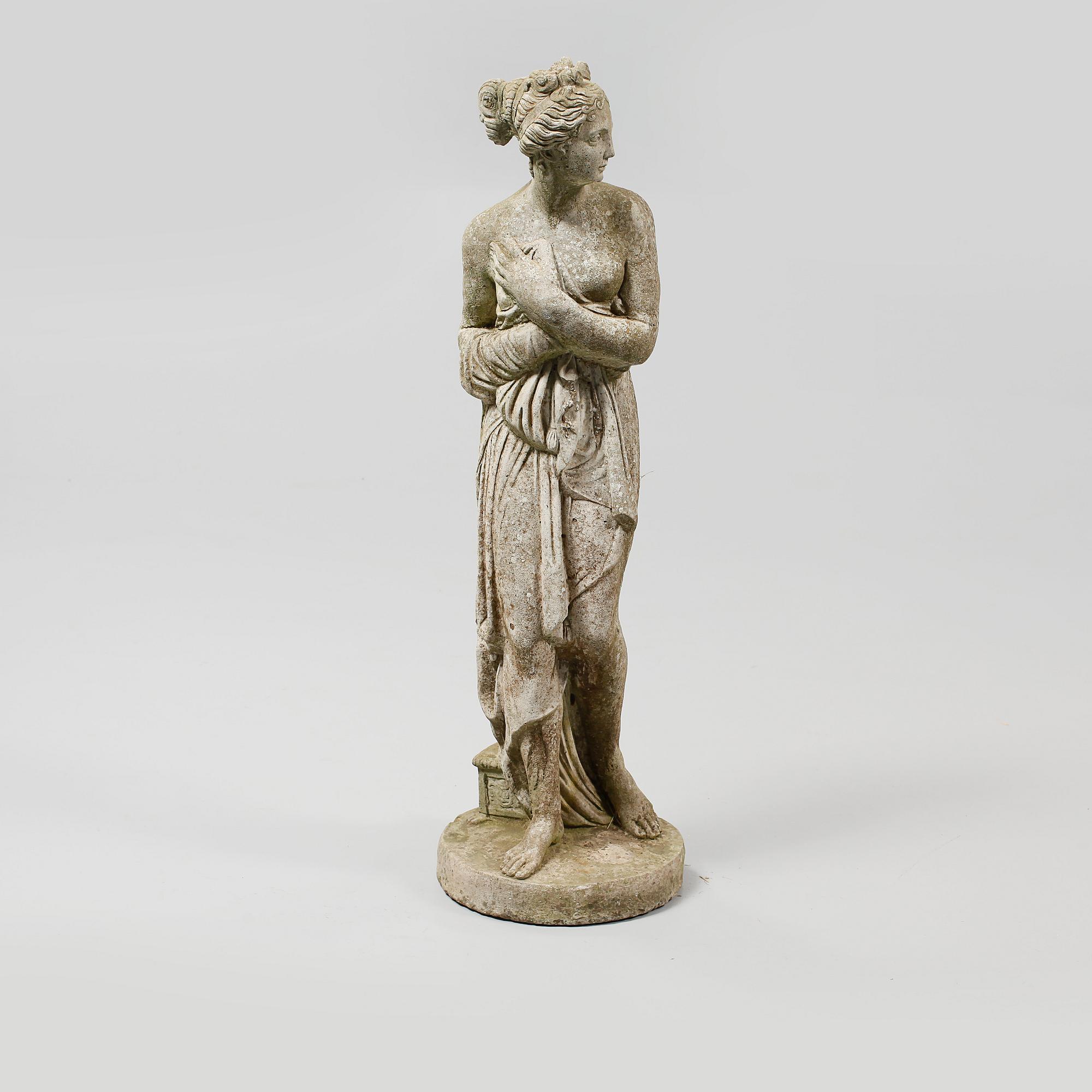 TRÄDGÅRDSSKULPTUR, gjutmassa, 1900-talets andra hälft.