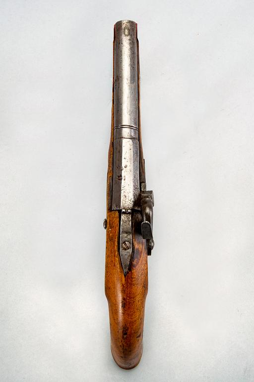 Pistol, percussion, probably Sweden, 19th century first part.