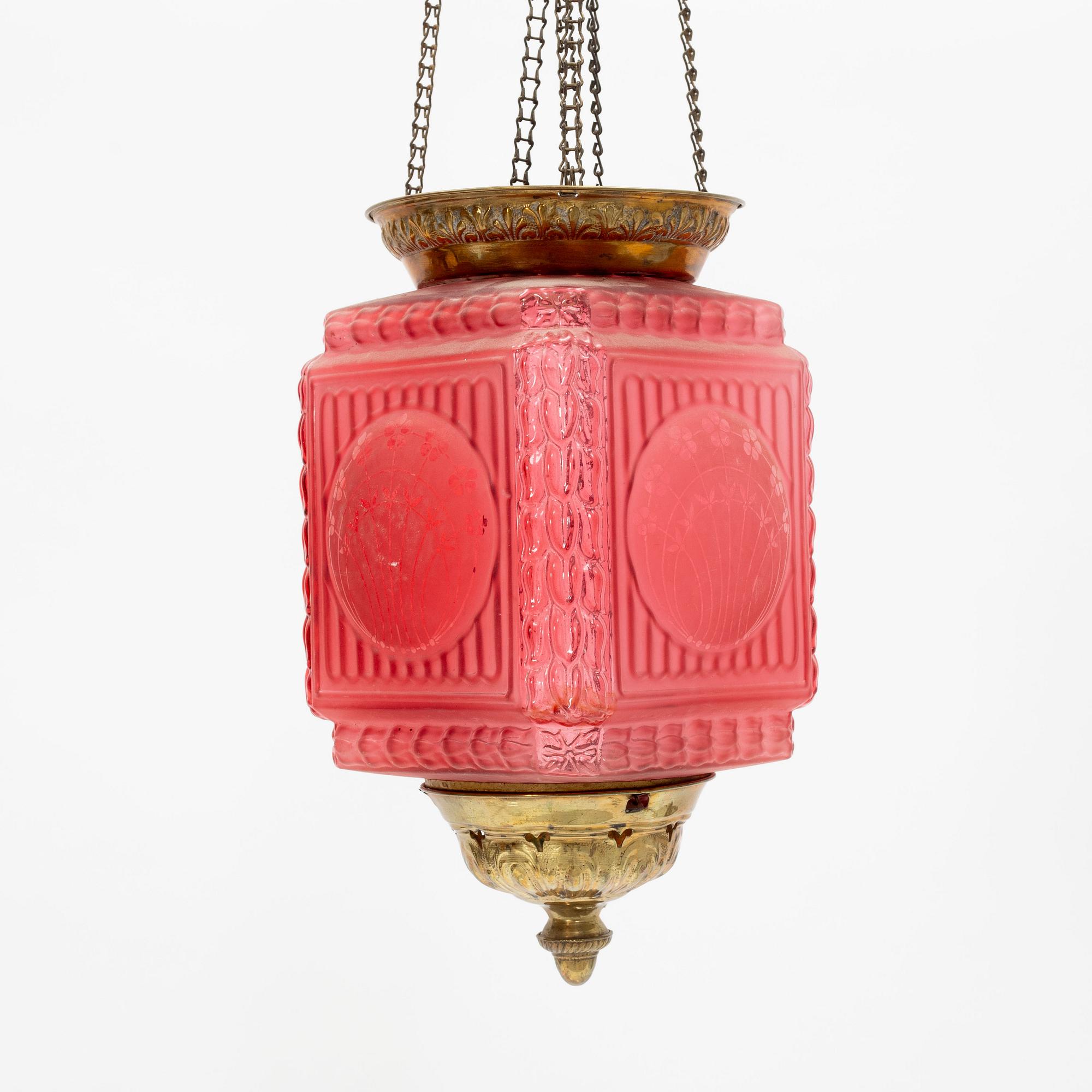 Månskensampel, jugend, omkring år 1900.