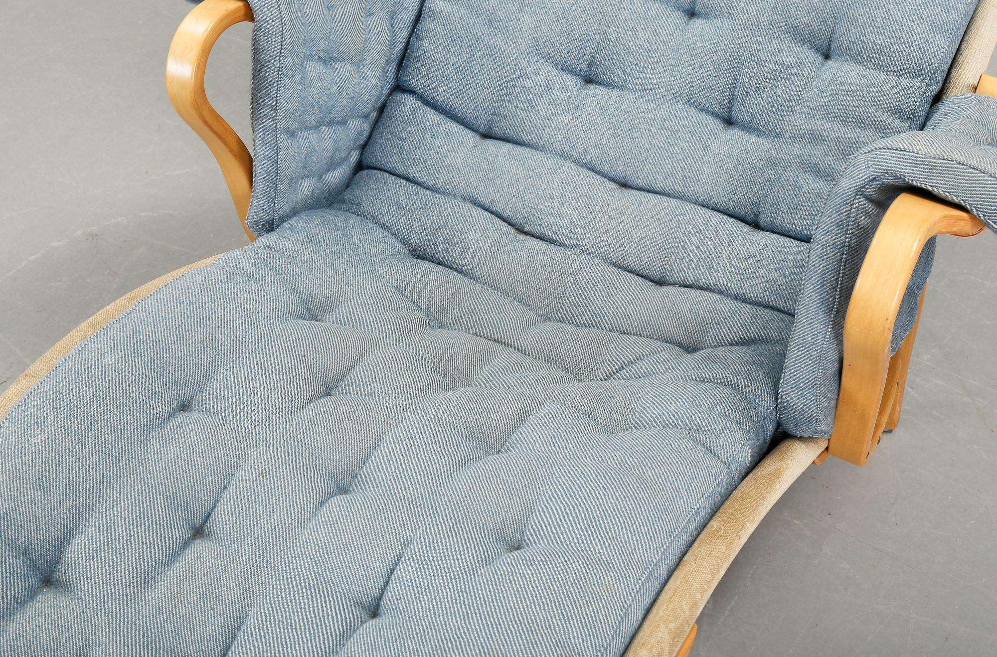 LIGGFÅTÖLJ, "Pernilla" Bruno Mathsson.