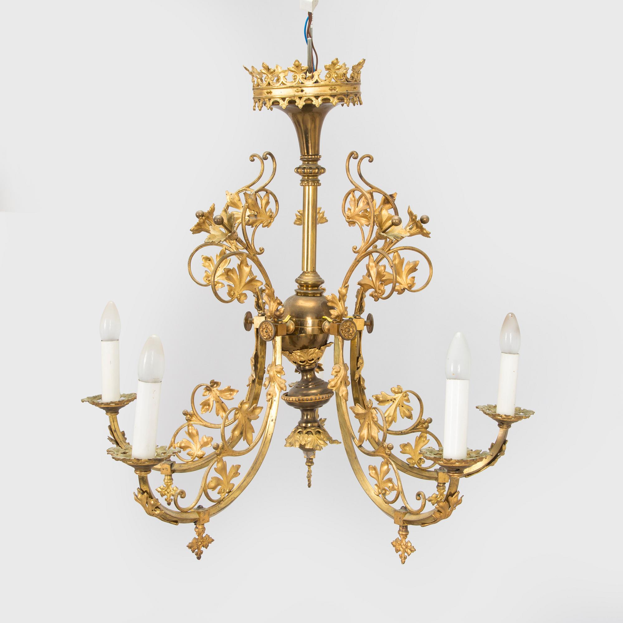 Chandelier / Ceiling lamp, Central Europe early 20th century.