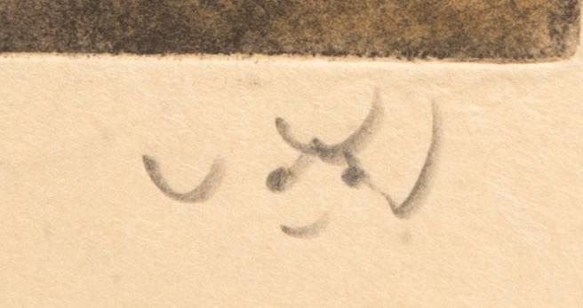 Roberto Matta, färgakvatint signerad och numrerad 42/125.