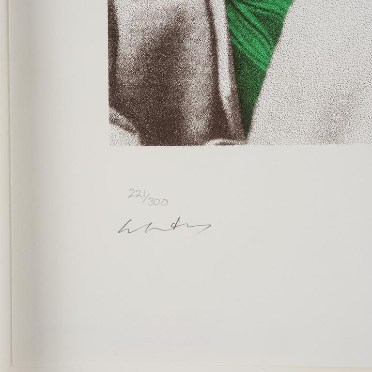 Yoko Ono, "Silk screened potrait of John Winston Lennon".