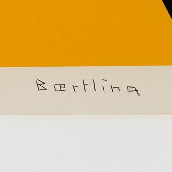OLLE BAERTLING, screenprint, 1962-74, signed in ball point pen, numbered 13/100.