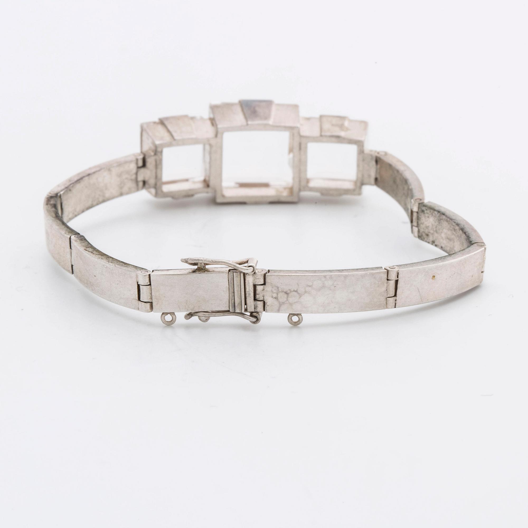 STIGBERT ARMBAND silver m bergkristall.
