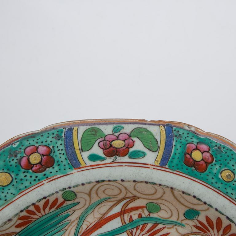 Tallrikar, 4 st, Kina, Qianlong (1736-95).