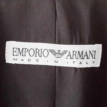 EMPORIO ARMANI, a black suit jacket.