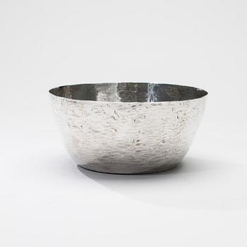 TAPIO WIRKKALA, SKÅL, sterling silver, Hopeakeskus, Tavastehus 1970. Märkt TW. Vikt 310 g.