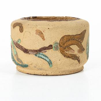 Wilhelm Kåge, a chamotte stoneware vase, Gustavsberg, Sweden 1929.