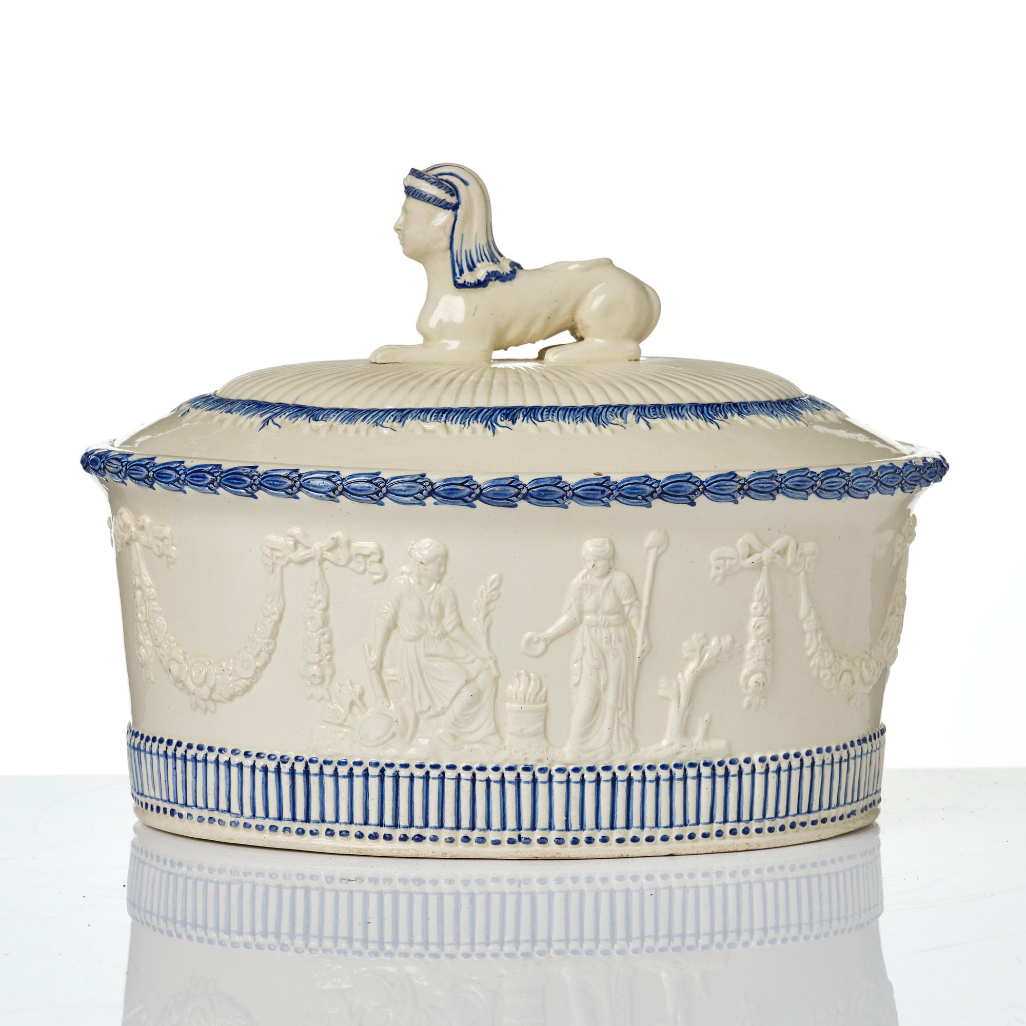 Pastejform, flintgods, Empire, Rörstrand, 1800-talets början.