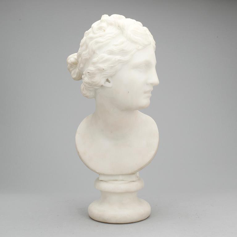 SKULPTUR, marmor, troligen 1800-talets slut.