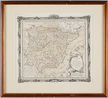 KARTA, "Spanien", 1766.