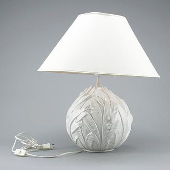 BORDSLAMPA, keramik, 1900-talets andra hälft.