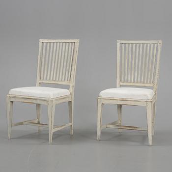 STOLAR, 2st snarlika, gustavianska, omkring 1800.
