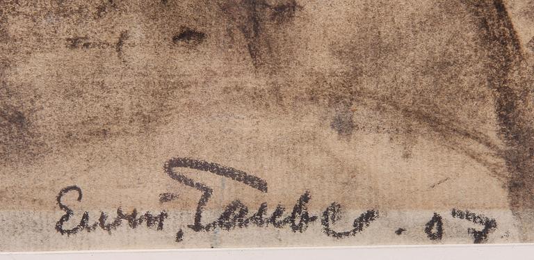 EVERT TAUBE, teckning, sign o dat -07.