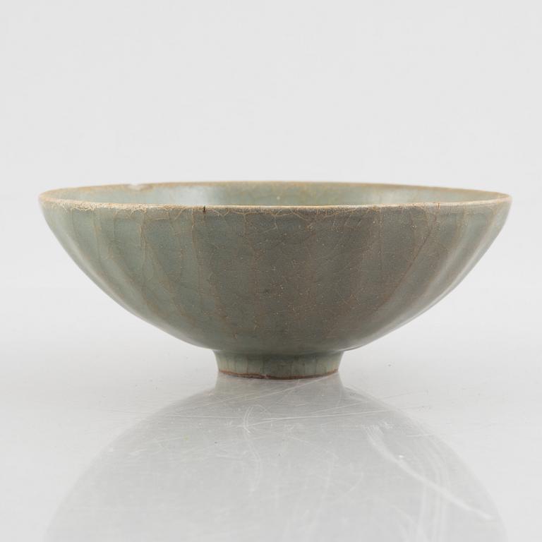 A celadon bowl, Joseon dynasty or possibly Yuan.