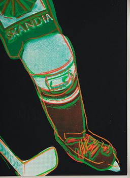 Andy Warhol, "Frölunda Hockey Player".