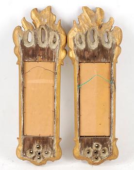 SPEGLAR, ett par, rokokostil, tidigt 1900-tal.