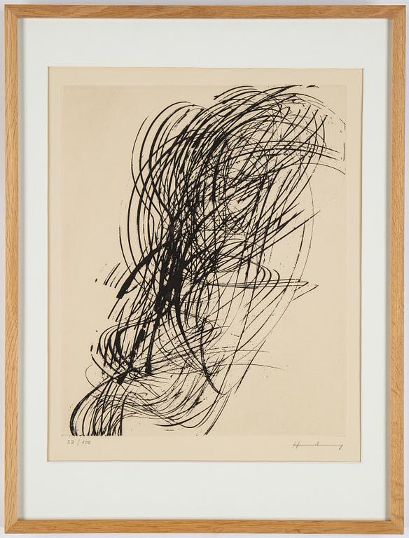 Hans Hartung, etching, 1973, signed and numbered 32/100.