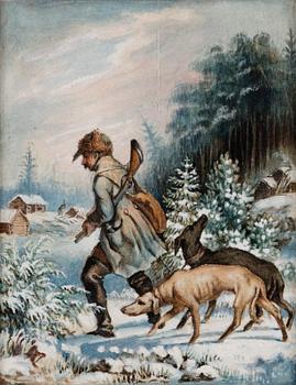 397. Kilian Zoll, En jägare hemkommen från jakten.