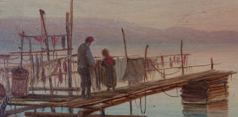 PER WILHELM CEDERGREN, olja på pannå, sign.