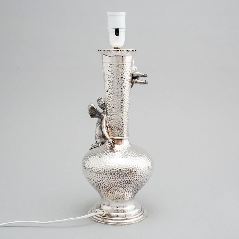 An early 20th century jugend table lamp by WMF.