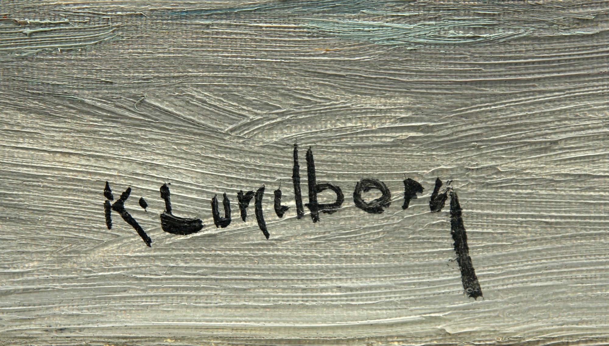 KARL LUNDBORG, olja på duk, sign.