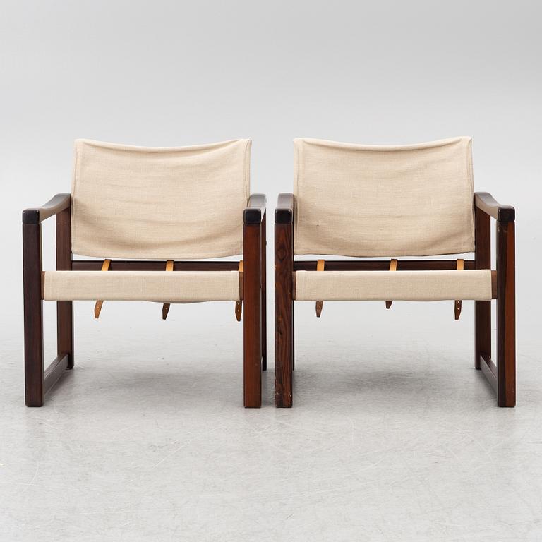 Karin Mobring, A pair of 'Diana' armchairs, IKEA, 1970s.
