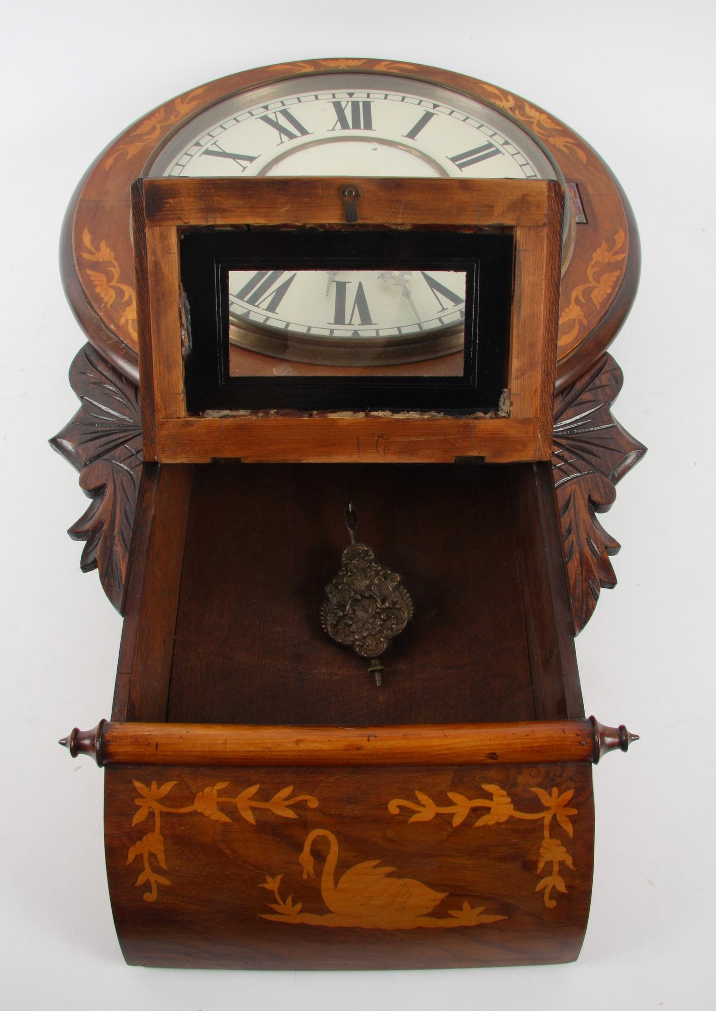 VÄGGPENDYL, sk. droppur, omkring 1900.