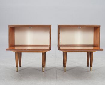 SÄNGBORD, ett par, 1960-tal.