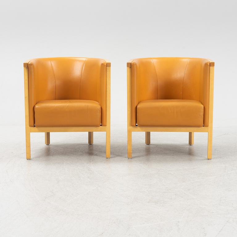 Åke Axelsson, a pair of 'Neptunus' armchairs for Galleri Stolen, late 20th century.