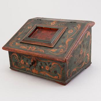 A small 18th Century wooden chest.