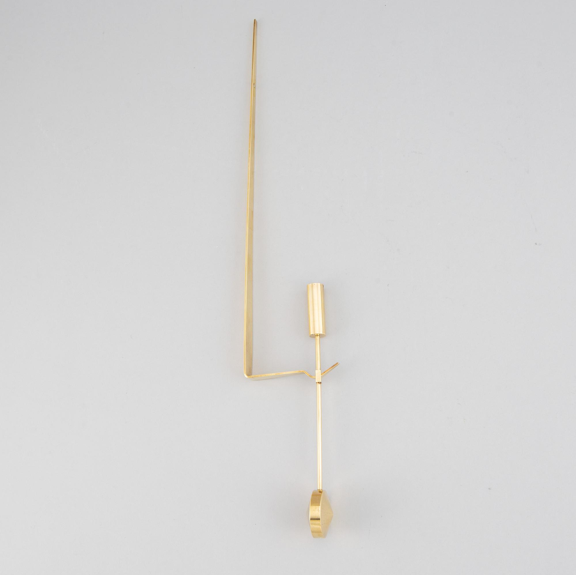 PIERRE FORSSELL, four brass wall sconces, Skultuna.