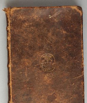 BOKPARTI OM TEOLOGI, 24 vol, bla "..Swenske Kyrkie-Handlingar.." av Petter Dijkman, Stockholm 1703.