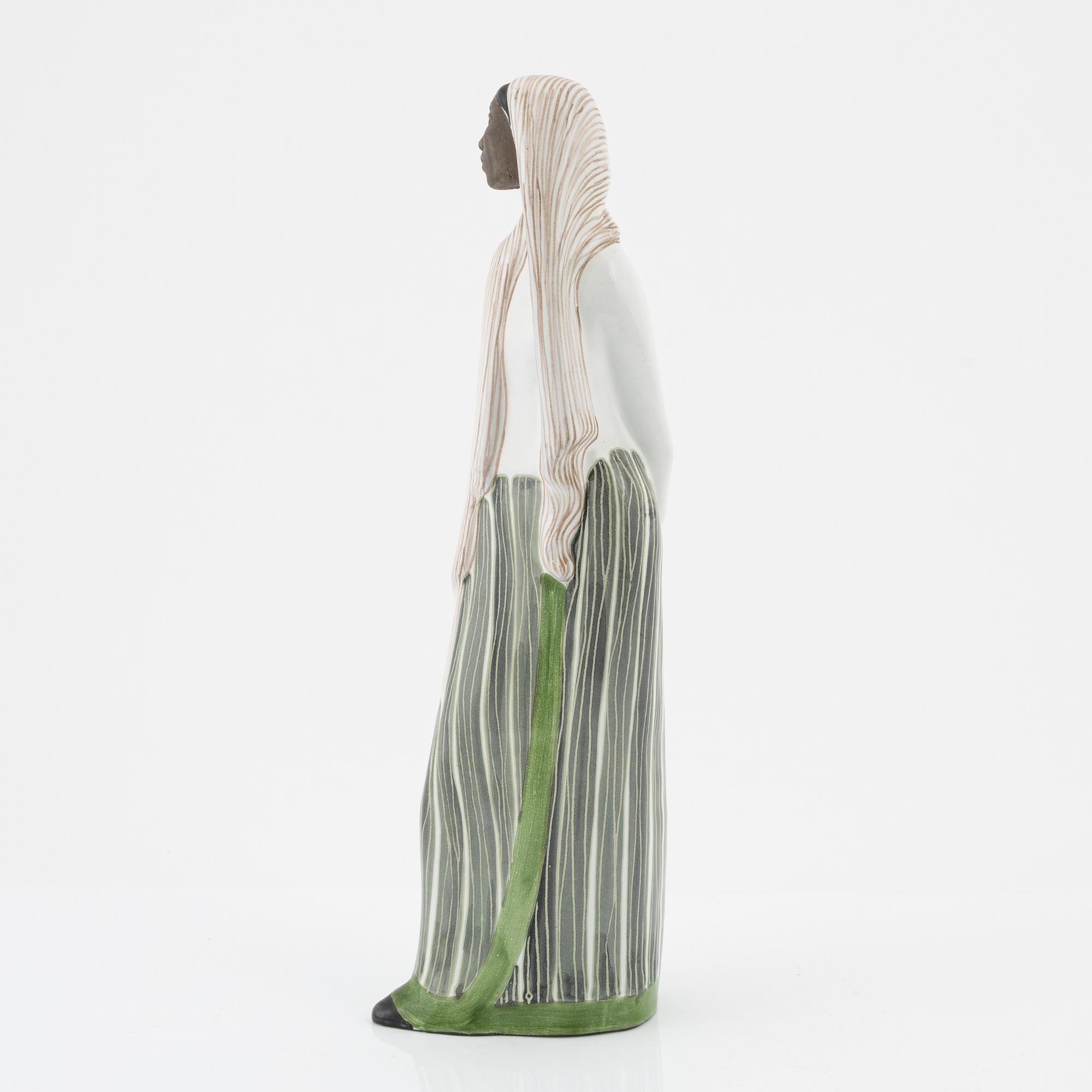 Mari Simmulson, figurin, stengods, Upsala Ekeby.