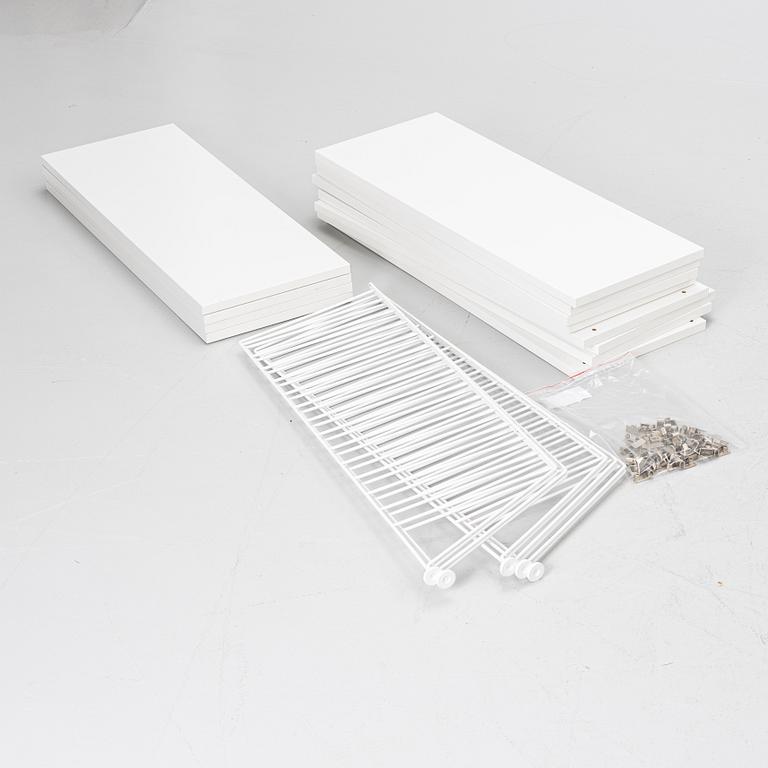 Nils Strinning, shelving system, "String/BFB Shelf", String Design AB, 2000s.