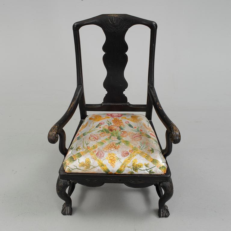 KARMSTOL, senbarock 1700-talets mitt.