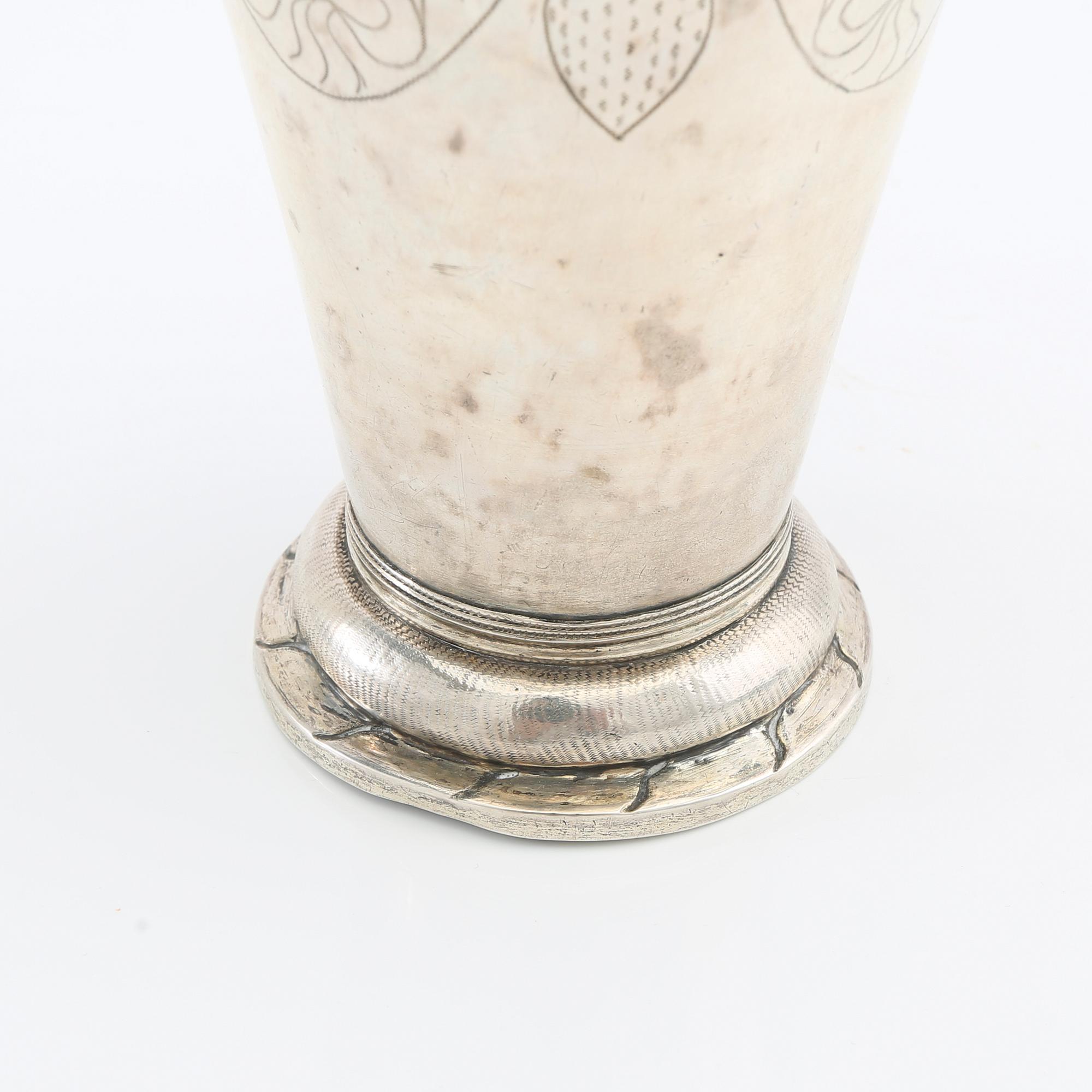 Nils Nordlöf pokal silver Härnösand 1799.
