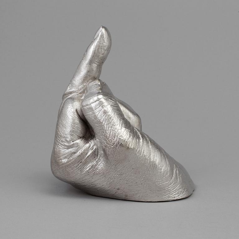 AI WEIWEI, sculpture "Artist's Hand", edition of 1000 from 2017, signed.