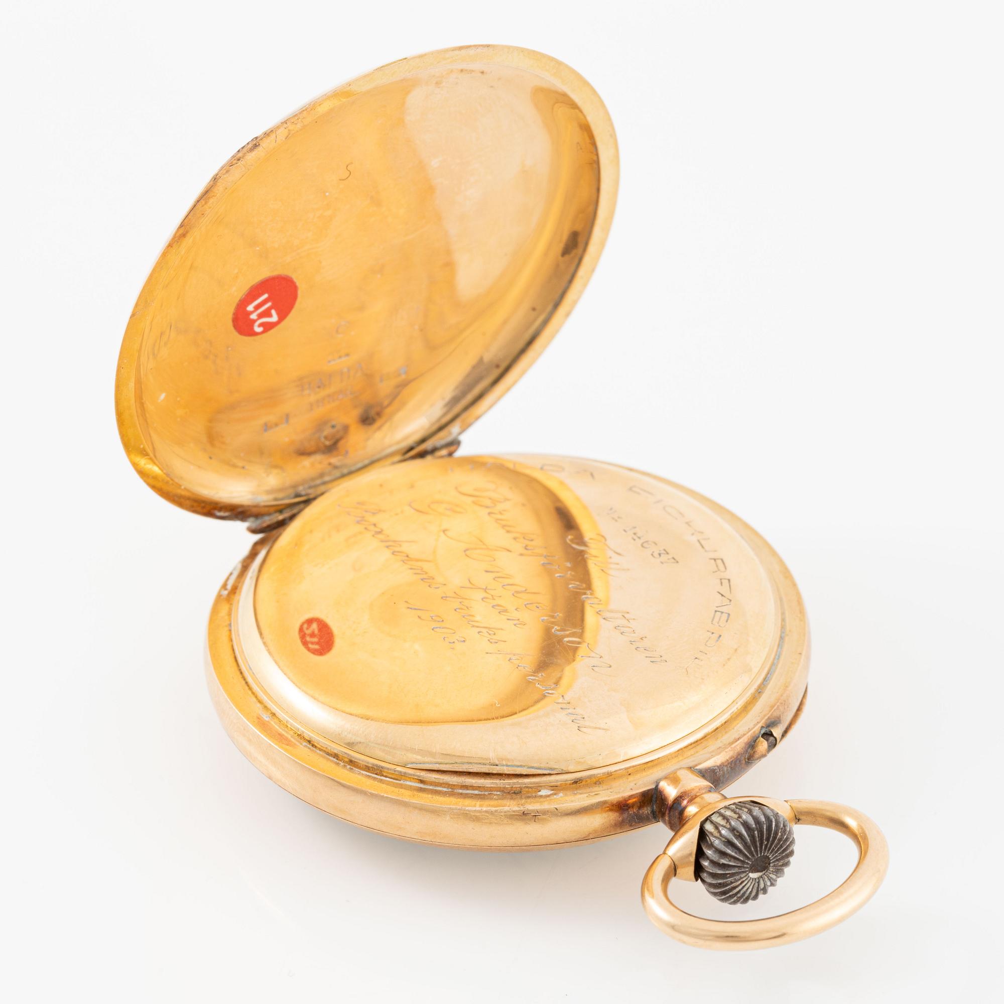 Halda, pocket watch, 50 mm.