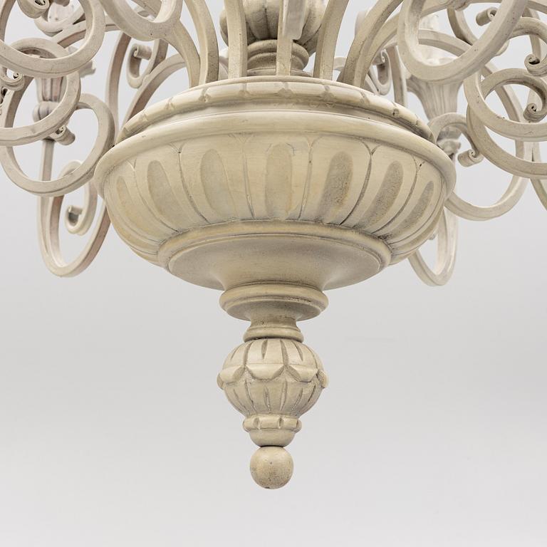 A chandelier, late 20th Century.