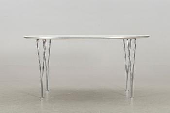 A BRUNO MATHSSON & PIET HEIN "SUPERELLIPS" TABLE, Fritz Hansen, Denmark 2007.