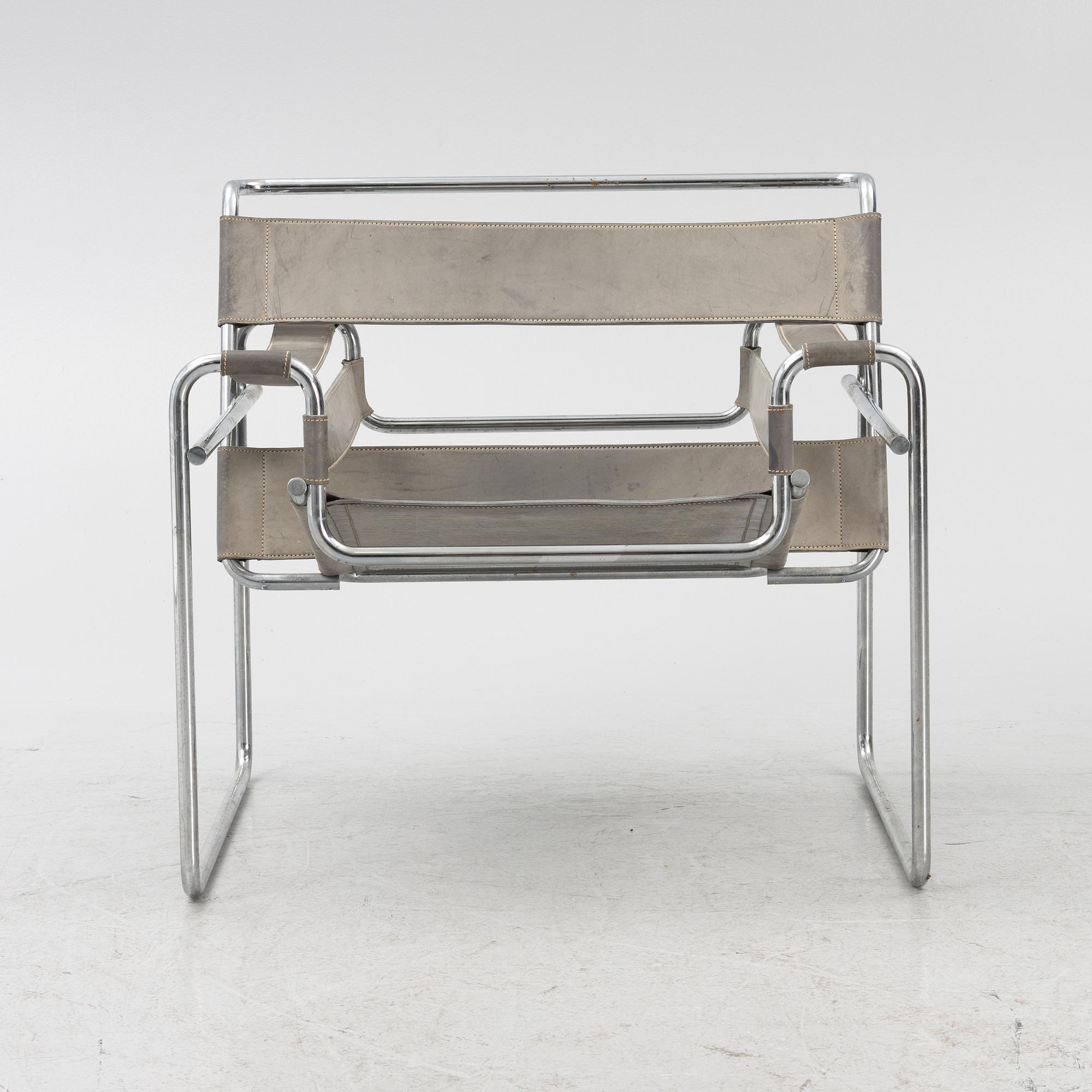 Marcel Breuer, armchair "Wassily (Model B3 chair)", second half of the 20th century.